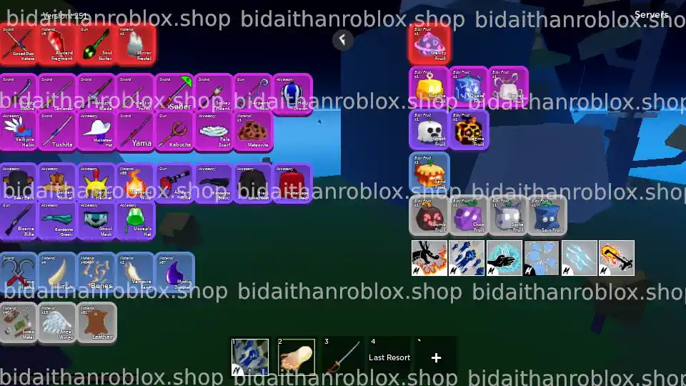 Thông tin tài khoản Blox Fruits: RandomGear-MochiV2-338