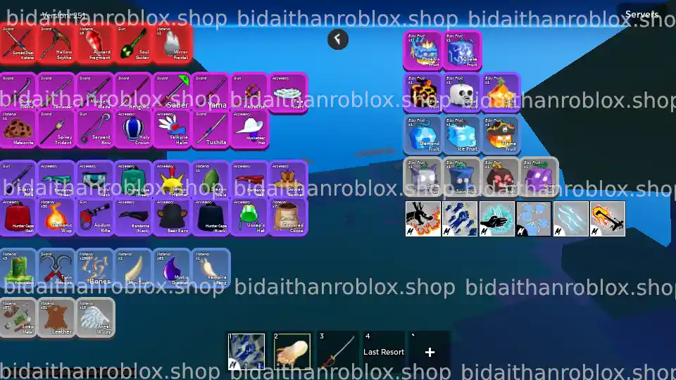 Thông tin tài khoản Blox Fruits: RandomGear-MochiV2-340