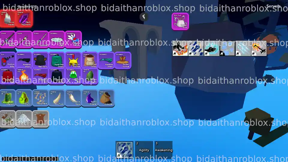 Thông tin tài khoản Blox Fruits: RandomGear-343