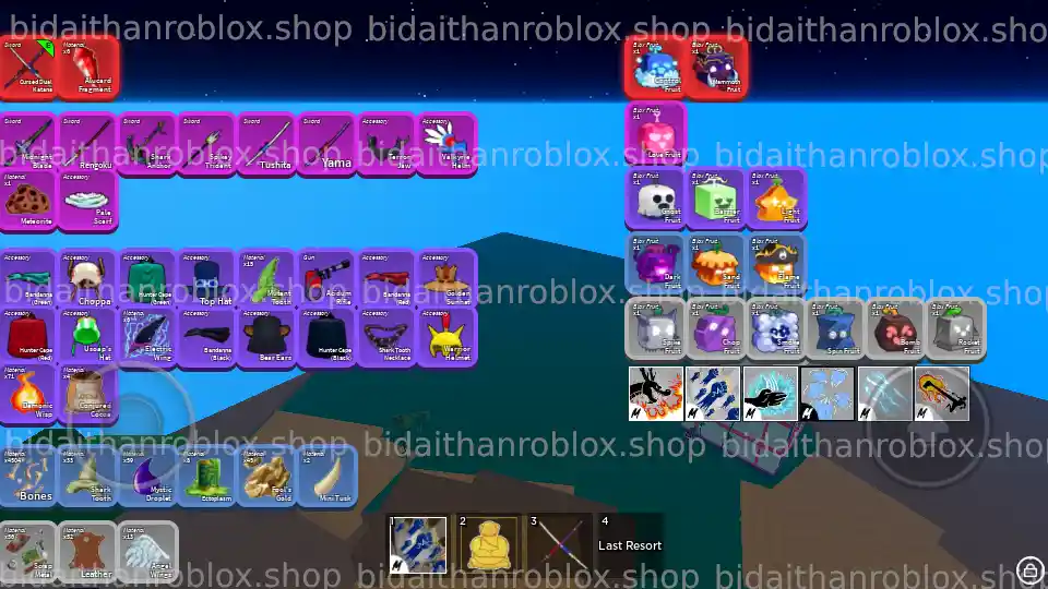 Thông tin tài khoản Blox Fruits: ANCHOR-1574