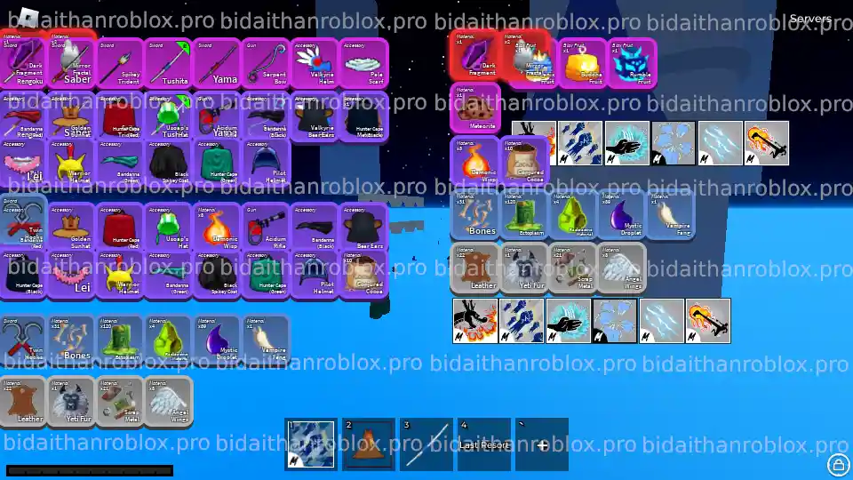 Thông tin tài khoản Blox Fruits: RandomGear-18377