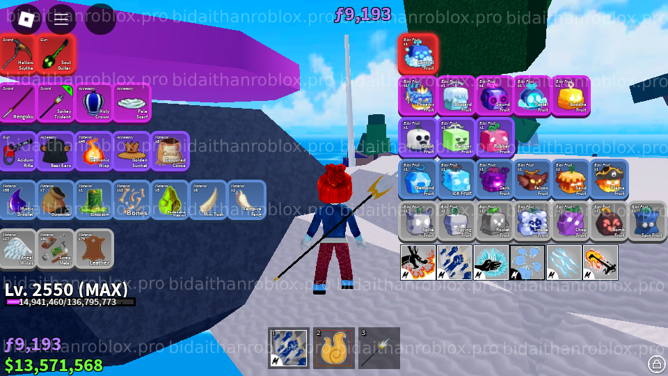 Thông tin tài khoản Blox Fruits: SoulGuitar-20849