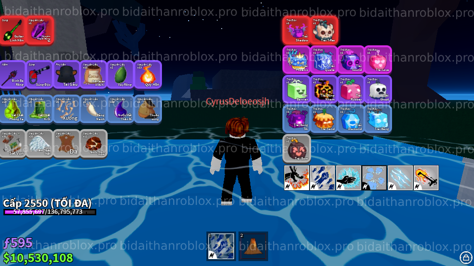 Thông tin tài khoản Blox Fruits: SoulGuitar-22003